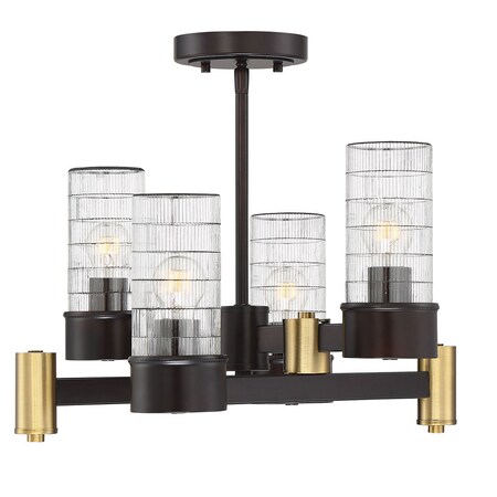 Savoy House Bunker 4 Light Semi Flush 6-1953-4-79